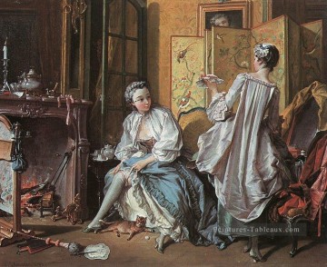 La Toilette Rococo François Boucher Peinture décoratif